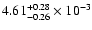 $\rm 4.61_{-0.26 }^{+0.28 }\times10^{-3}$