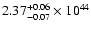 $\rm 2.37_{-0.07 }^{+0.06 }\times10^{44}$