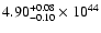 $\rm 4.90_{-0.10 }^{+0.08 }\times10^{44}$