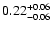 $\rm0.22_{-0.06 }^{+0.06 }$