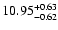 $\rm 10.95_{-0.62 }^{+0.63 }$