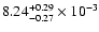$\rm 8.24_{-0.27 }^{+0.29 }\times10^{-3}$