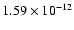 $\rm 1.59 \times10^{-12}$