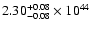 $\rm 2.30_{-0.08 }^{+0.08 }\times10^{44}$