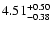 $\rm 4.51_{-0.38 }^{+0.50 }$
