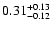 $\rm0.31_{-0.12 }^{+0.13 }$