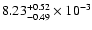 $\rm 8.23_{-0.49 }^{+0.52 }\times10^{-3}$