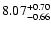 $\rm 8.07_{-0.66 }^{+0.70 }$