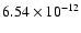 $\rm 6.54 \times10^{-12}$