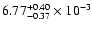 $\rm 6.77_{-0.37 }^{+0.40 }\times10^{-3}$
