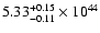 $\rm 5.33_{-0.11 }^{+0.15 }\times10^{44}$