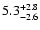 $\rm 5.3_{-2.6 }^{+2.8 }$