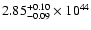 $\rm 2.85_{-0.09 }^{+0.10 }\times10^{44}$