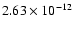 $\rm 2.63 \times10^{-12}$