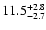$\rm 11.5_{-2.7 }^{+2.8 }$