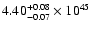 $\rm 4.40_{-0.07 }^{+0.08 }\times10^{45}$