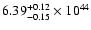 $\rm 6.39_{-0.15 }^{+0.12 }\times10^{44}$