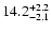 $\rm 14.2_{-2.1 }^{+2.2 }$