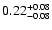 $\rm0.22_{-0.08 }^{+0.08 }$