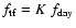 $f_{\rm tf} = K\;f_{\rm day}$
