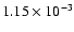 $1.15\times 10^{-3}$
