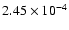 $2.45\times 10^{-4}$