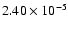 $2.40\times 10^{-5}$