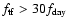 $f_{\rm tf} > 30 f_{\rm day}$