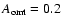 $A_{\rm omt} = 0.2$