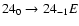 $24_{0}\to24_{-1}E$