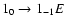 $1_{0}\to1_{-1}E$