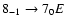 $8_{-1}\to7_{0}E$