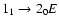 $1_{1}\to2_{0}E$