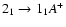$2_{1}\to1_{1}A^+$