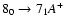 $8_{0}\to7_{1}A^+$