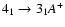 $4_{1}\to3_{1}A^+$