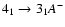 $4_{1}\to3_{1}A^-$