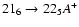 $21_{6}\to22_{5}A^+$