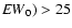 ${\it EW}_0) > 25$