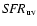 ${\it SFR}_{\rm uv}$