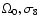 $\Omega_0, \sigma_8$