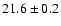 $21.6 \pm 0.2$