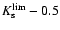 $K_{\rm s}^{\rm lim} - 0.5$
