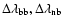 $\Delta \lambda_{\rm bb}, \Delta
\lambda_{\rm nb}$