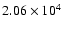 $2.06\times 10^4$