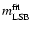 $m_{\rm LSB}^{\rm fit}$