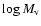 $\log{M_{\rm v}}$