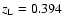 $z_{\rm L} = 0.394$