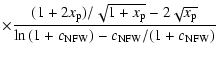 $\displaystyle \times \frac{(1 + 2 x_{\rm p})/\sqrt{1 + x_{\rm p}} - 2 \sqrt{x_{\rm p}}}{\ln{(1 + c_{{\rm NFW}})} - c_{{\rm NFW}}/(1 + c_{{\rm NFW}})}$