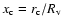 $x_{\rm c} = r_{\rm c}/R_{\rm v}$